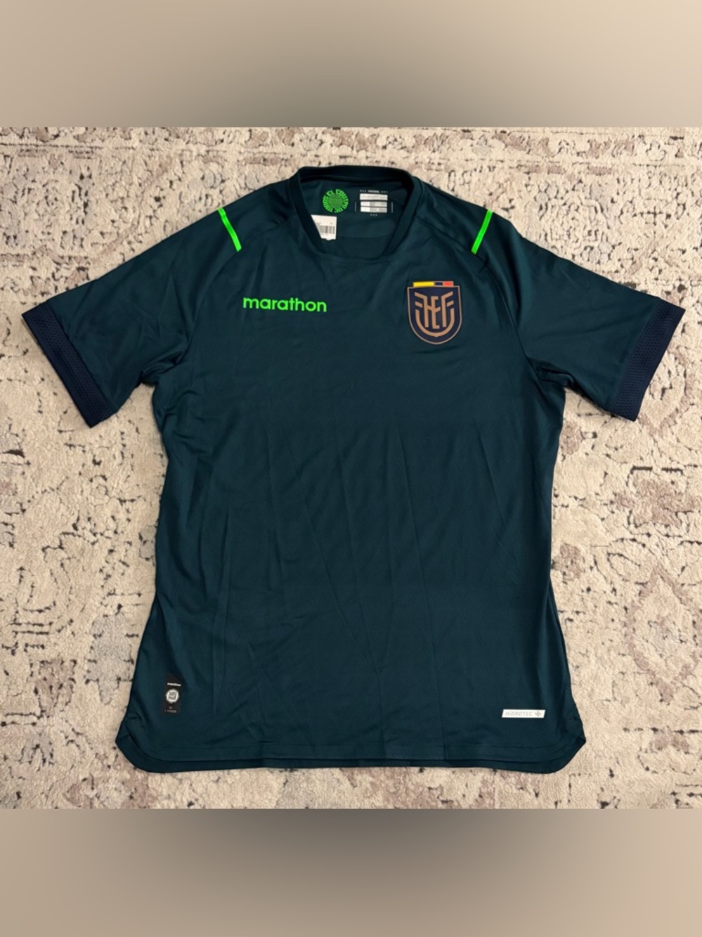 Marathon Authentic Ecuador National Team Green Goalkeeper Jersey Men’s Sz: XL